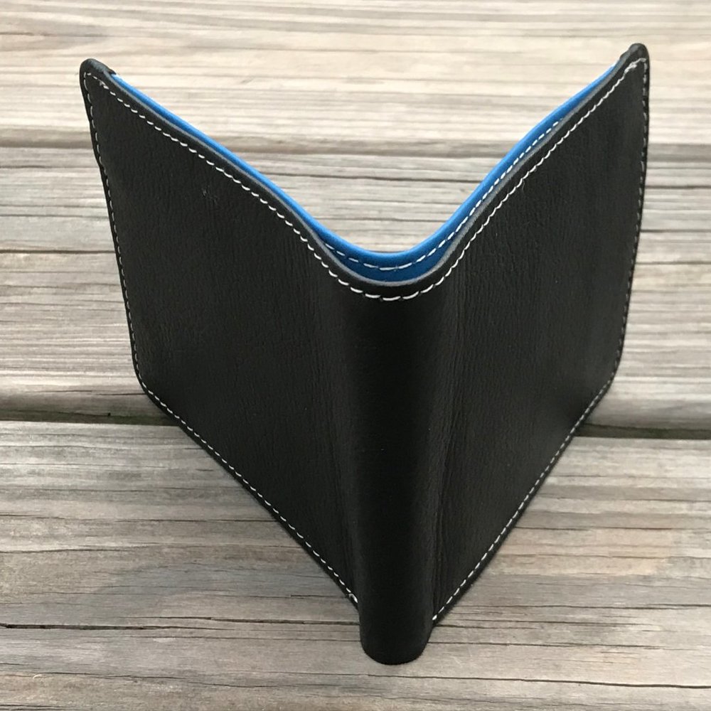 Father day Wallet Blue/Black Men Card Holder Bifol - Picture 6 of 11
